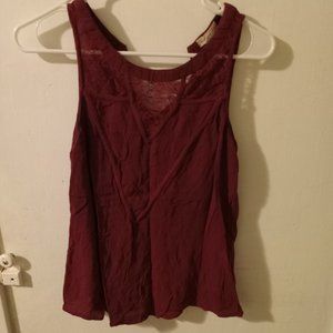 Burgundy top